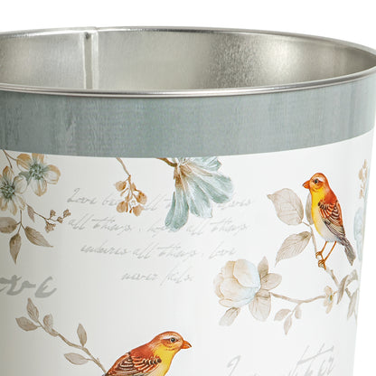Birds and Botanicals Wastebasket