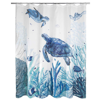 Deep Blue Sea Turtle Shower Curtain - Allure Home Creation