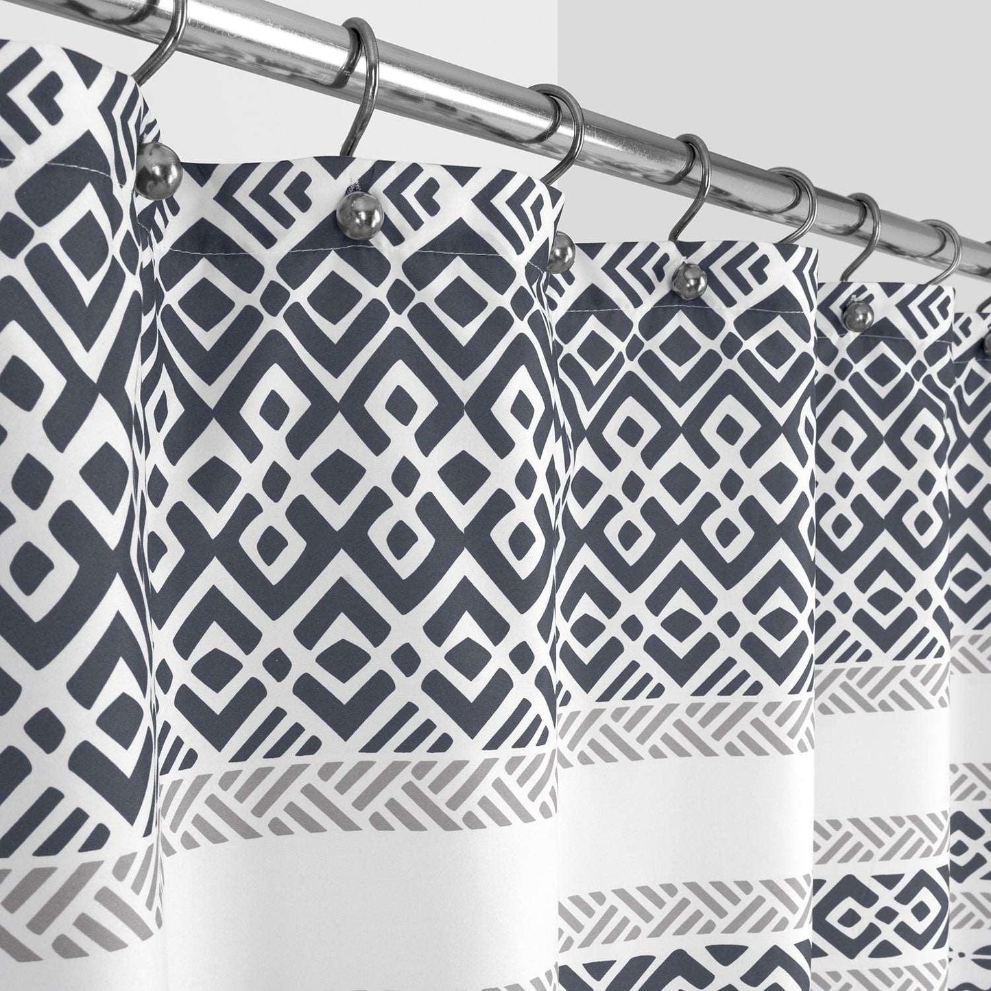 Elin Geometric Aztec Stripe Shower Curtain - Allure Home Creation