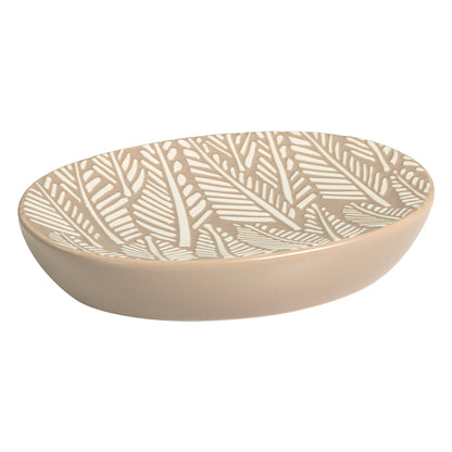 Embossed Leaf 3-Piece Bathroom Accessory Set