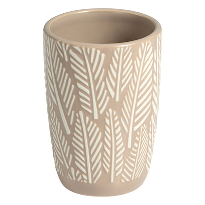 Embossed Leaf 3-Piece Bathroom Accessory Set