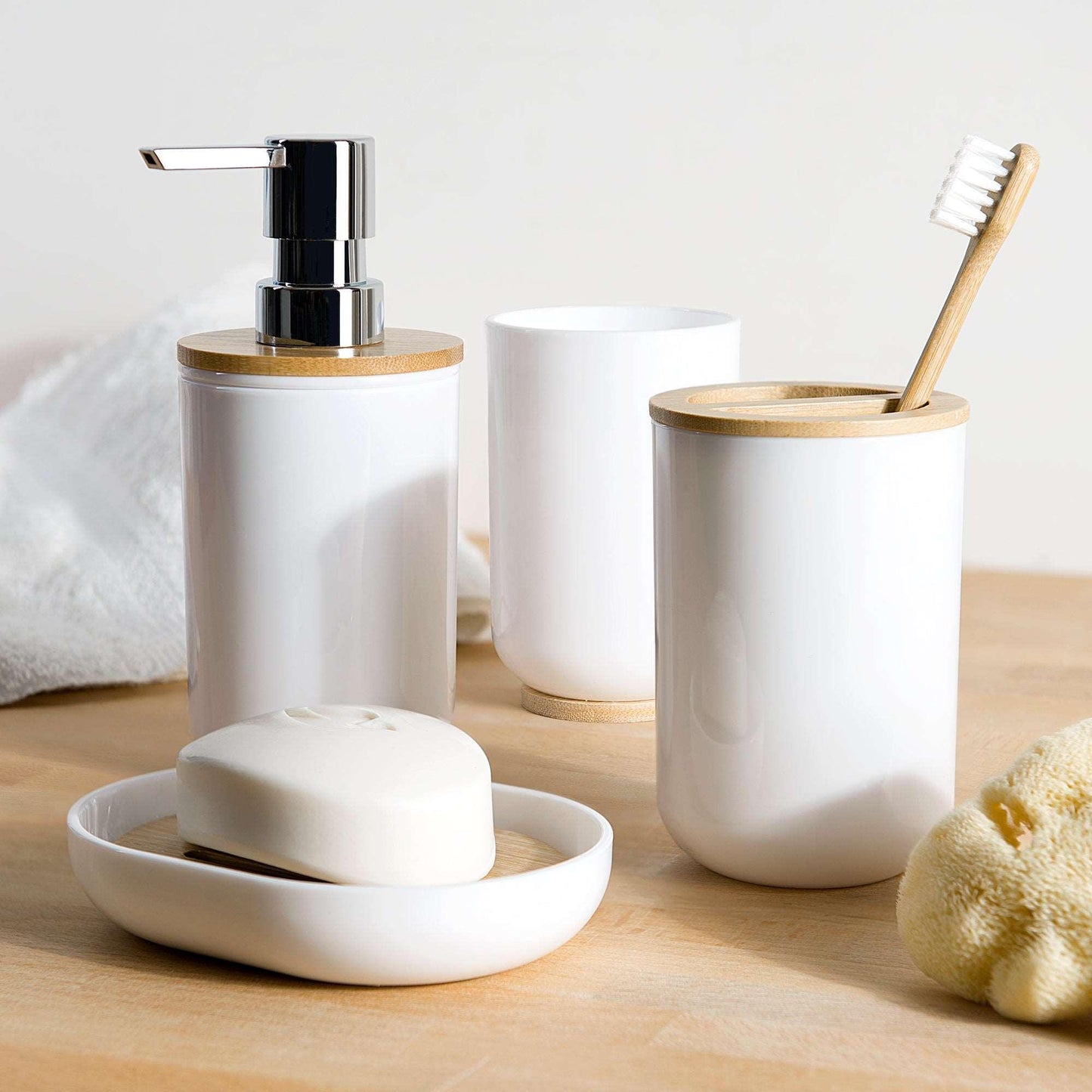 Felicity 4-Piece Bathroom Accessory Set - Allure Home Creation