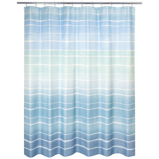 Metallic Ombre Stripe Shower Curtain - Allure Home Creation