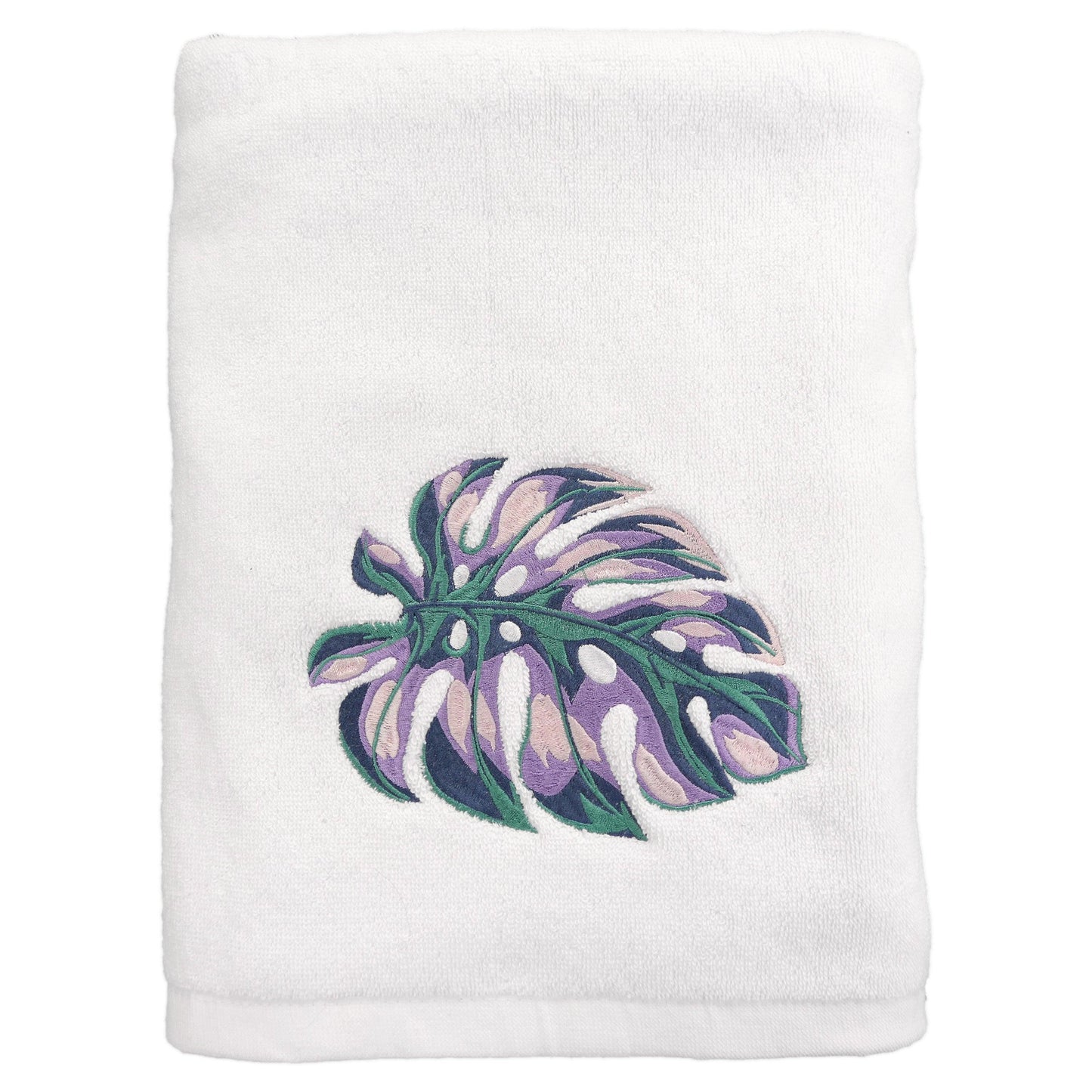 Oversize Palm 3-Piece Cotton Embroidered Towel Set - Allure Home Creation