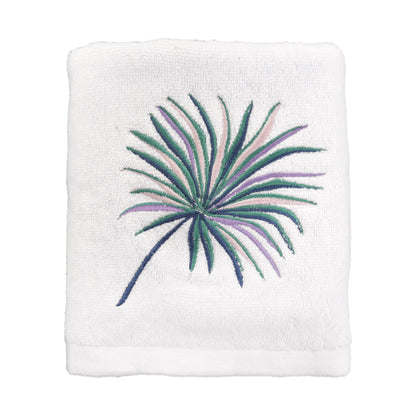 Oversize Palm 3-Piece Cotton Embroidered Towel Set - Allure Home Creation