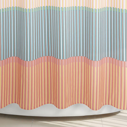 Market Stripe Shower Curtain - Allure Home Creation
