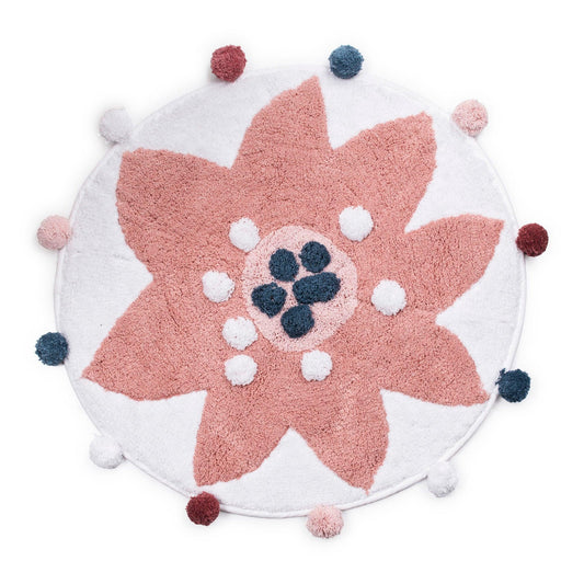 Summer Flower Bath Rug 24.5"x24.5" - Allure Home Creation