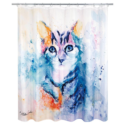 Water Kitten Shower Curtain - Allure Home Creation