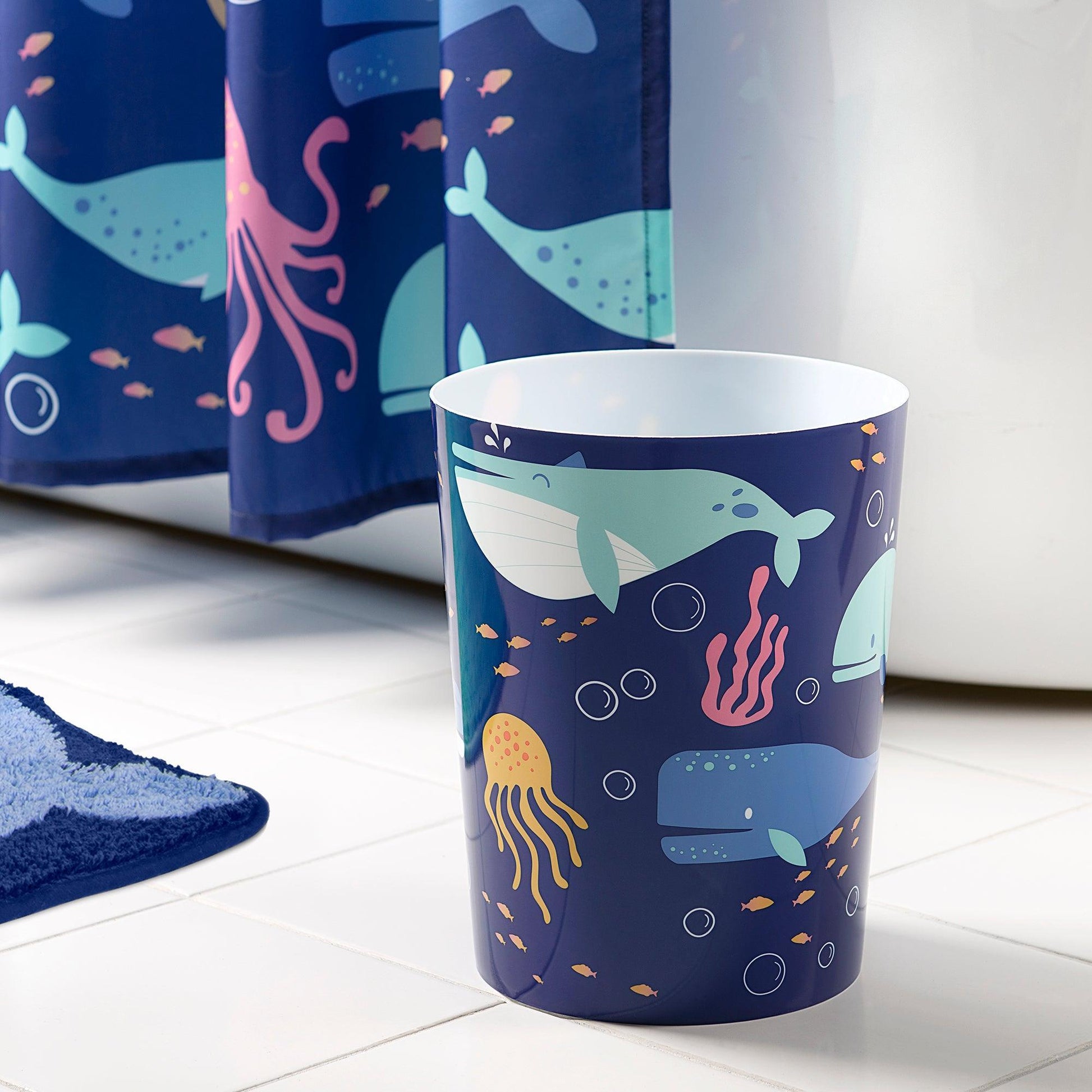 Whales Wastebasket - Allure Home Creation